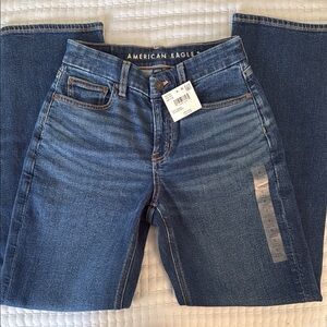 American Eagle Outfitters Blue Curvy straight Jeans